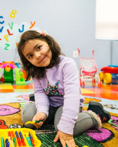 Child at Little Heaven Daycare