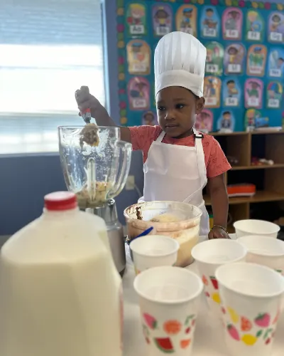 Child at Little Heaven Daycare