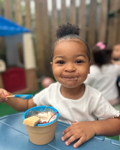 Child at Little Heaven Daycare