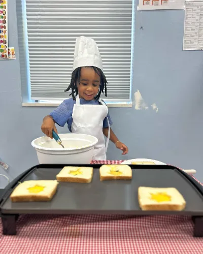 Child at Little Heaven Daycare